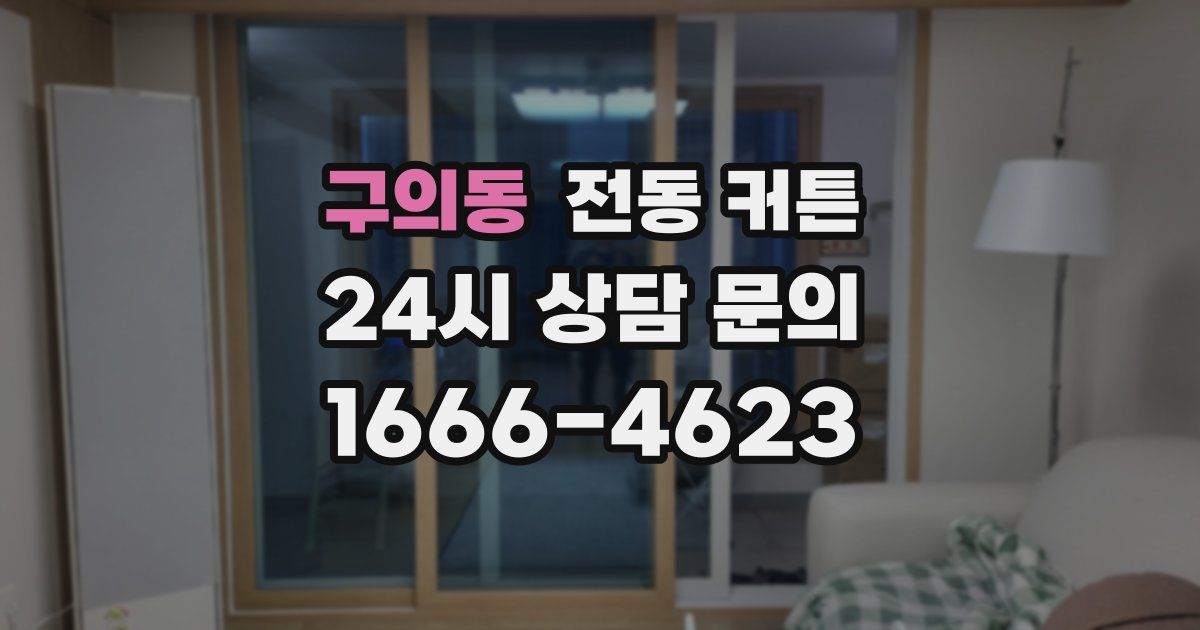 구의동 전동 커튼