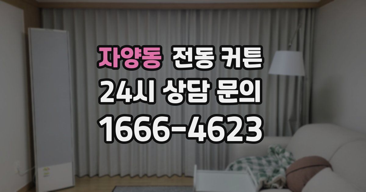 자양동 전동 커튼