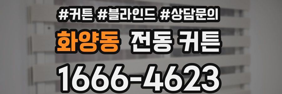 화양동 전동 커튼