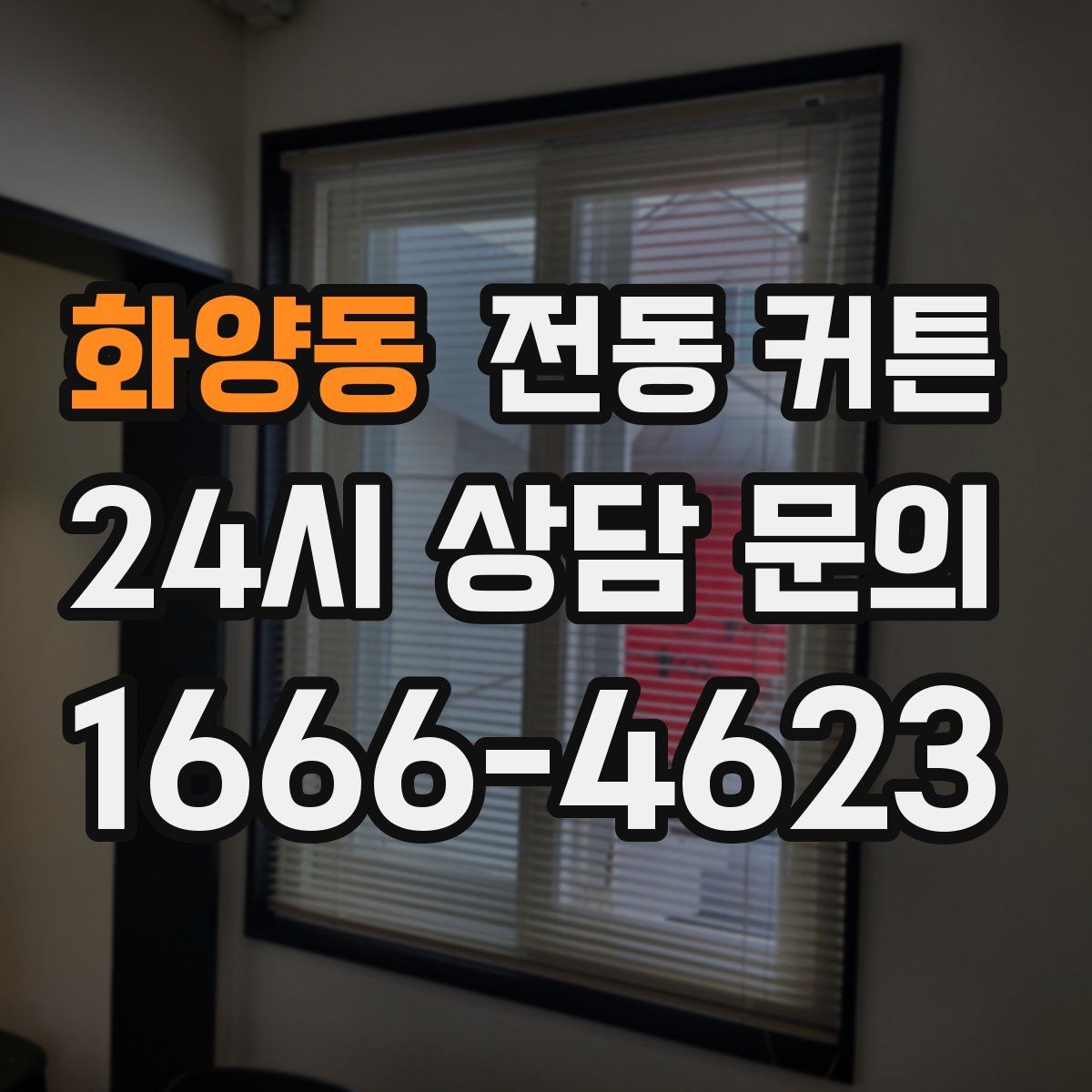 화양동 전동 커튼