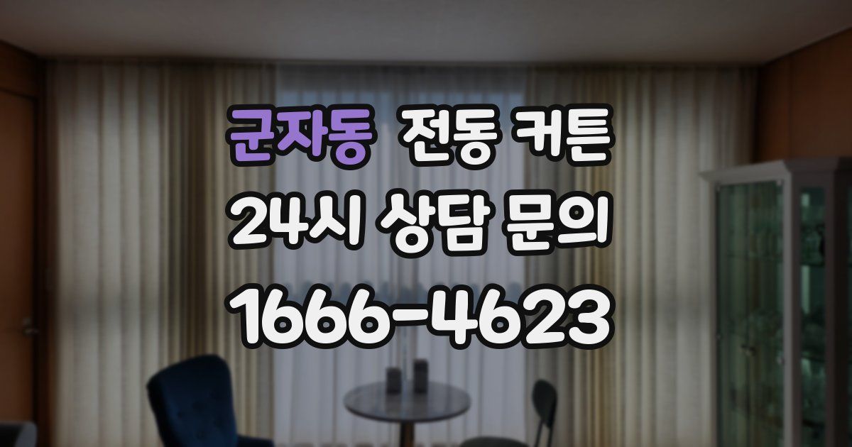 군자동 전동 커튼