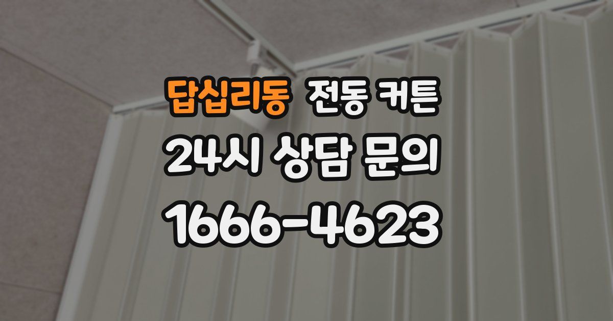 답십리동 전동 커튼