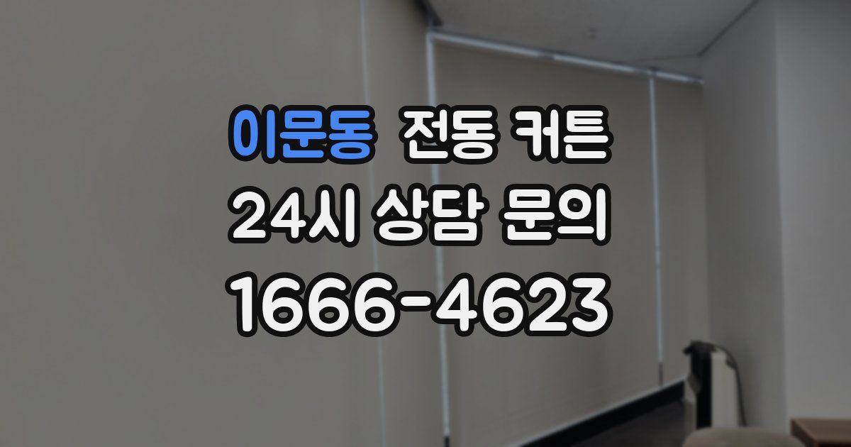 이문동 전동 커튼