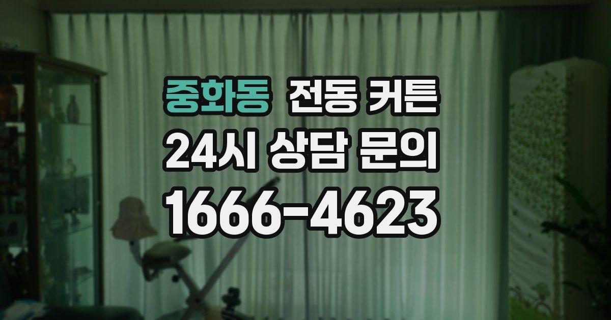 중화동 전동 커튼