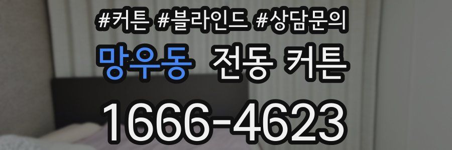 망우동 전동 커튼