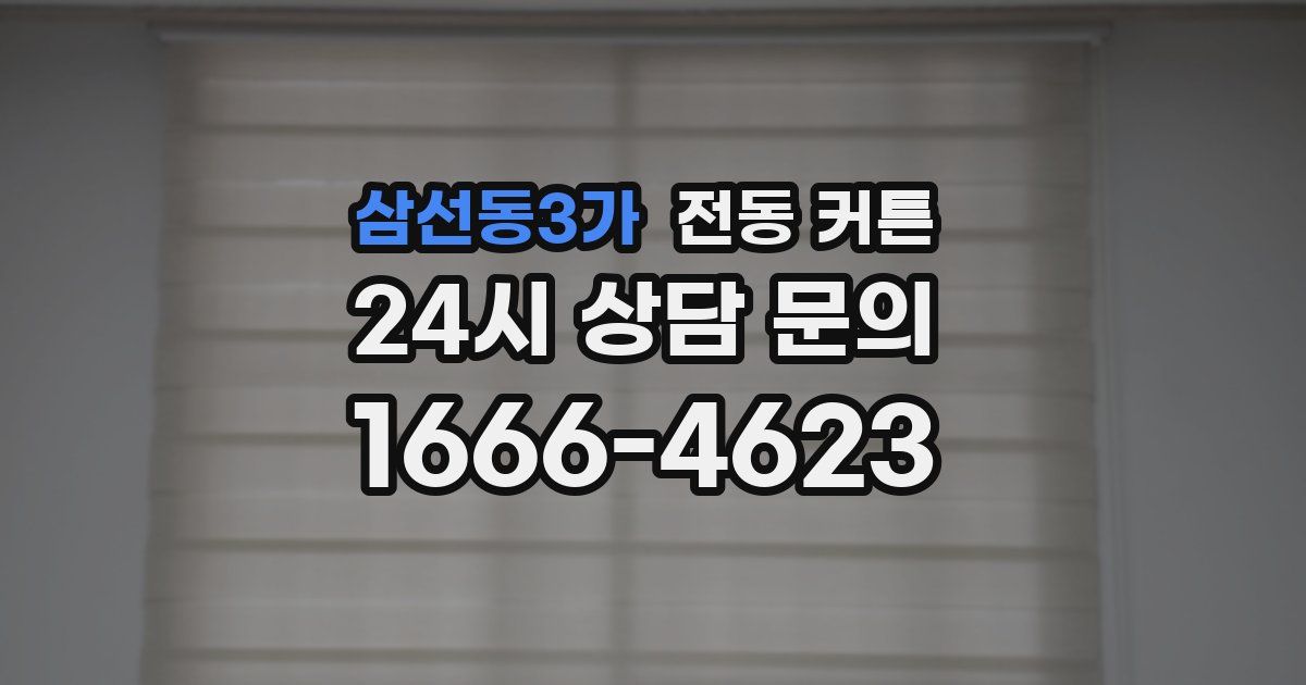 삼선동3가 전동 커튼