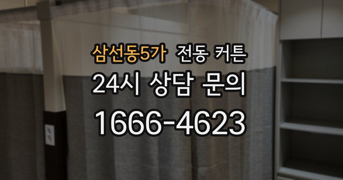 삼선동5가 전동 커튼