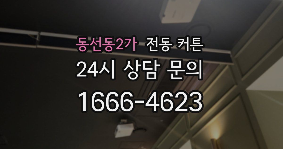동선동2가 전동 커튼