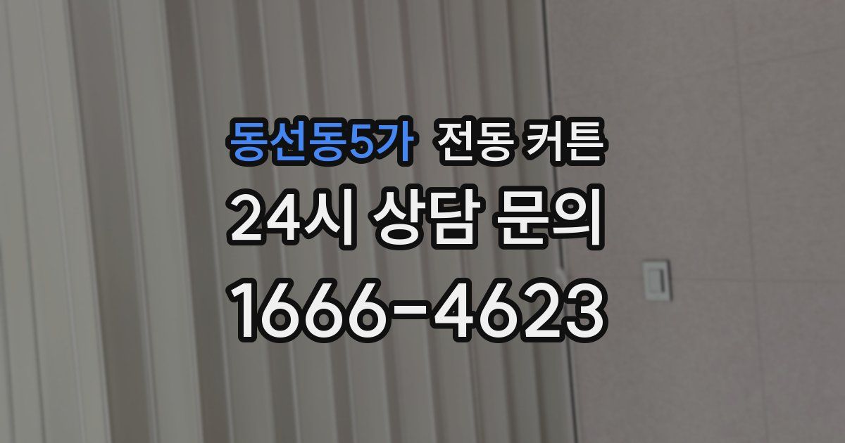 동선동5가 전동 커튼