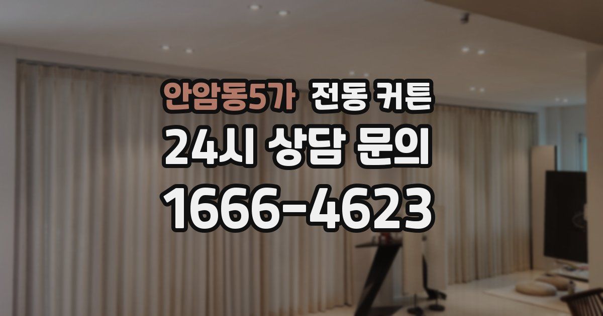 안암동5가 전동 커튼