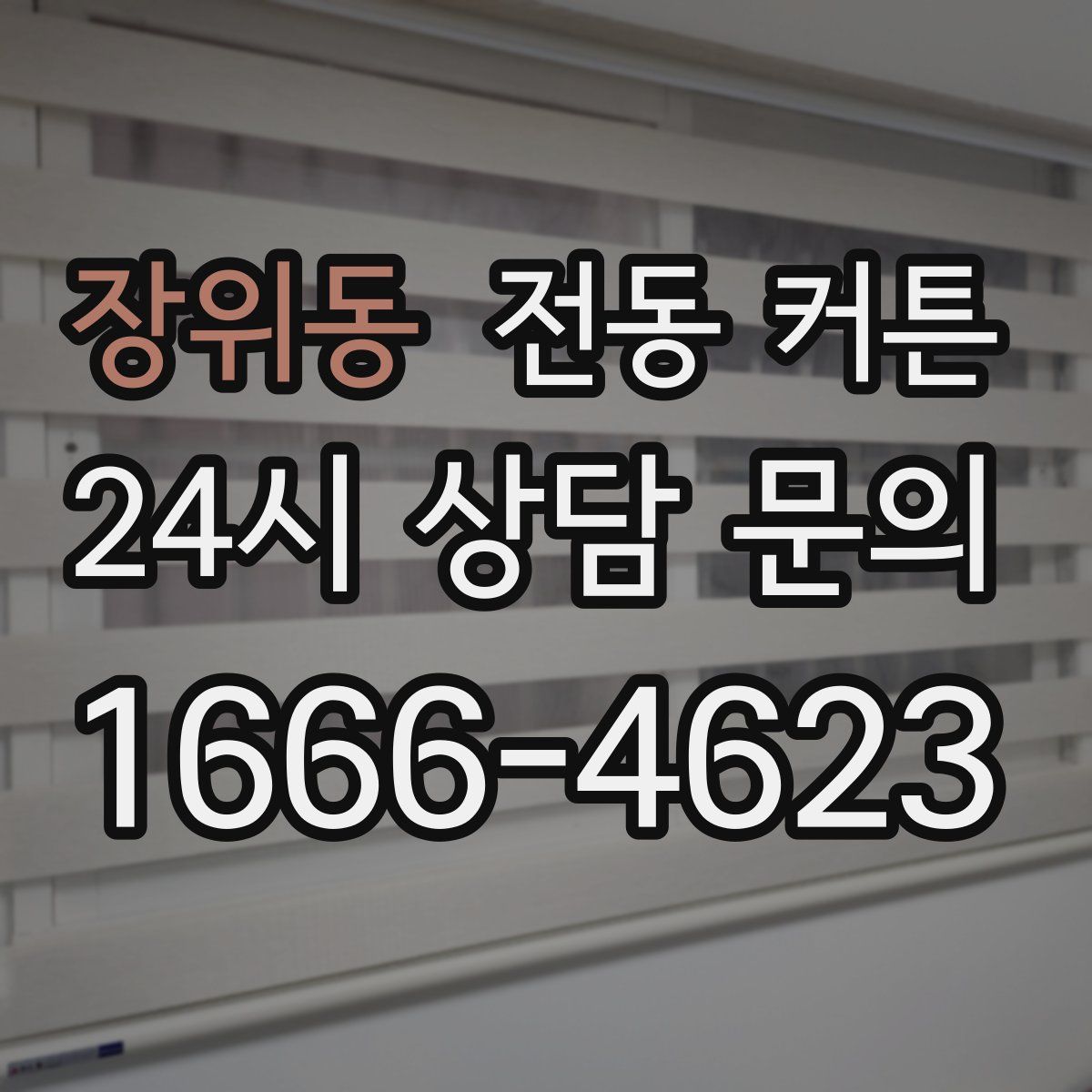 장위동 전동 커튼