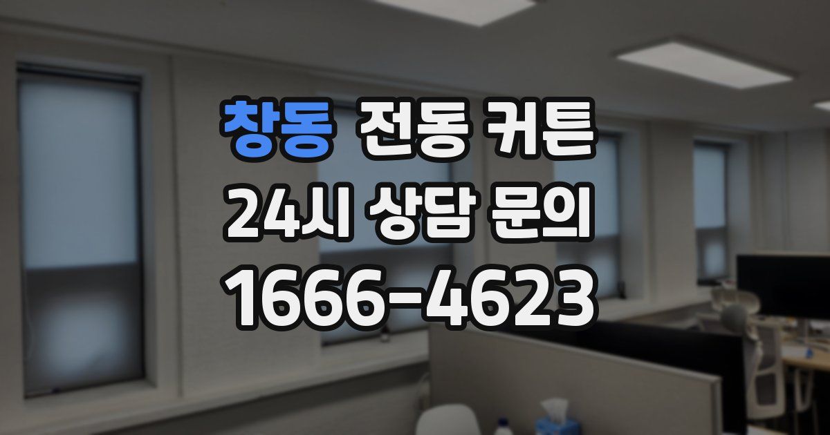 창동 전동 커튼