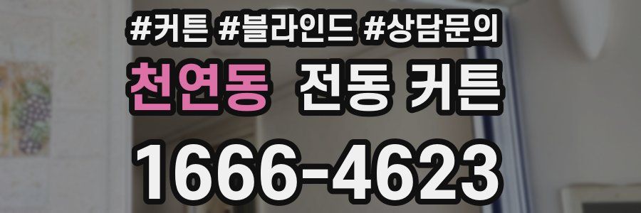 천연동 전동 커튼