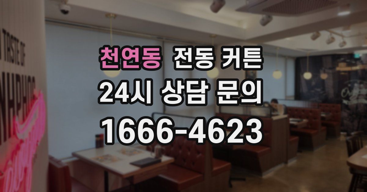 천연동 전동 커튼