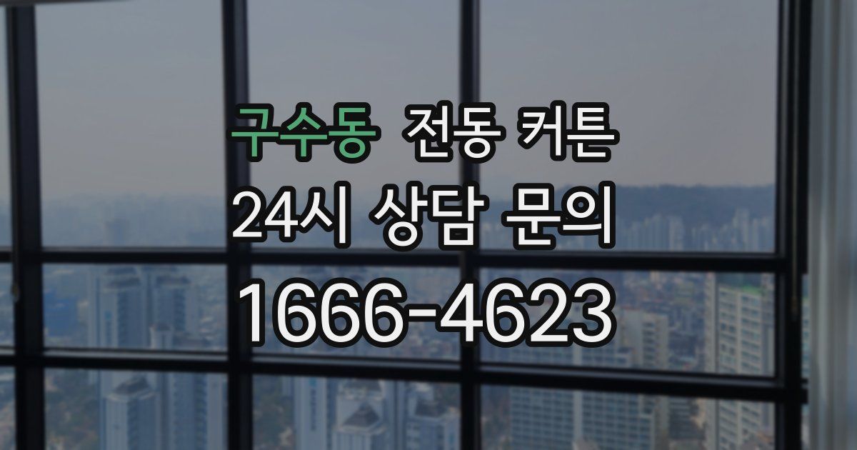구수동 전동 커튼