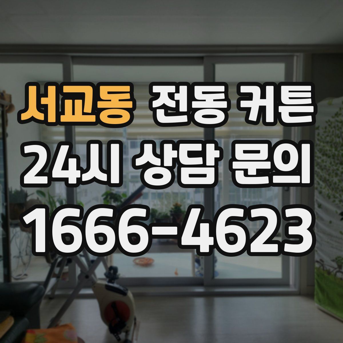 서교동 전동 커튼