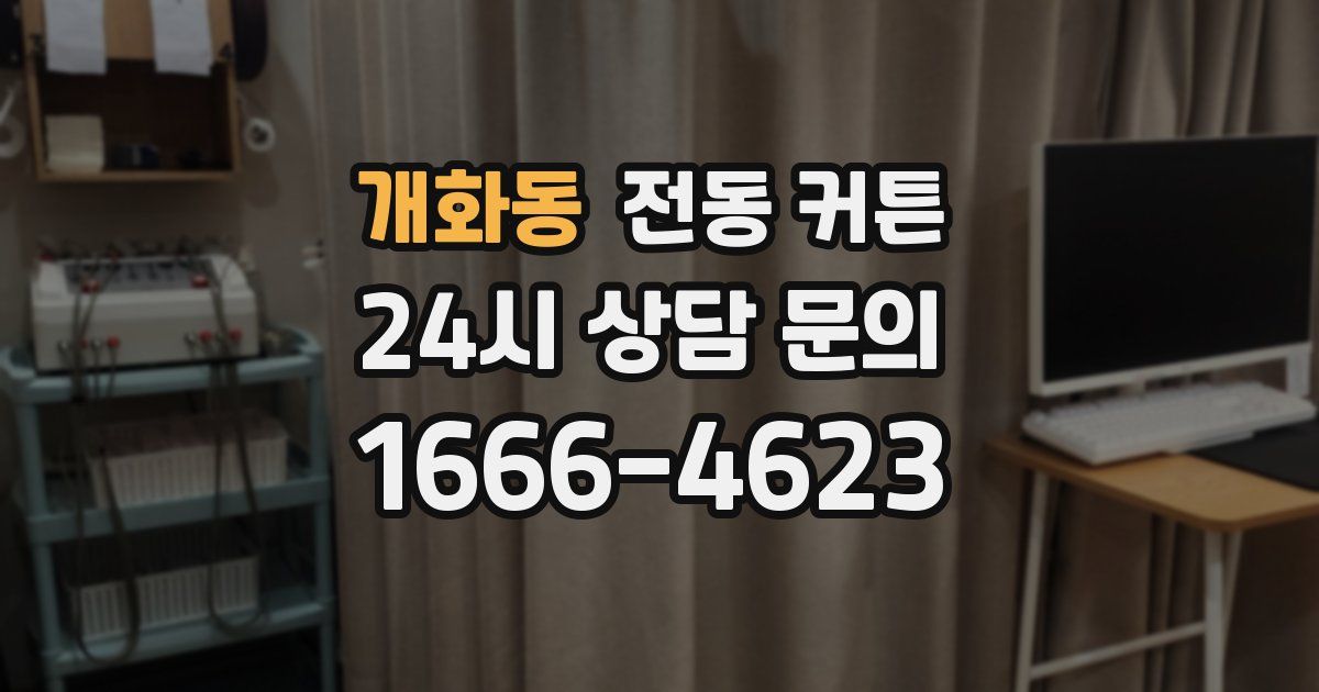 개화동 전동 커튼
