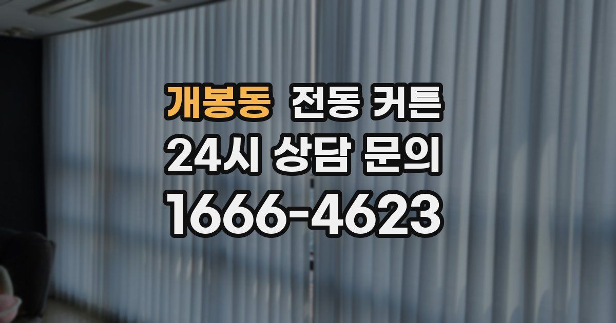 개봉동 전동 커튼