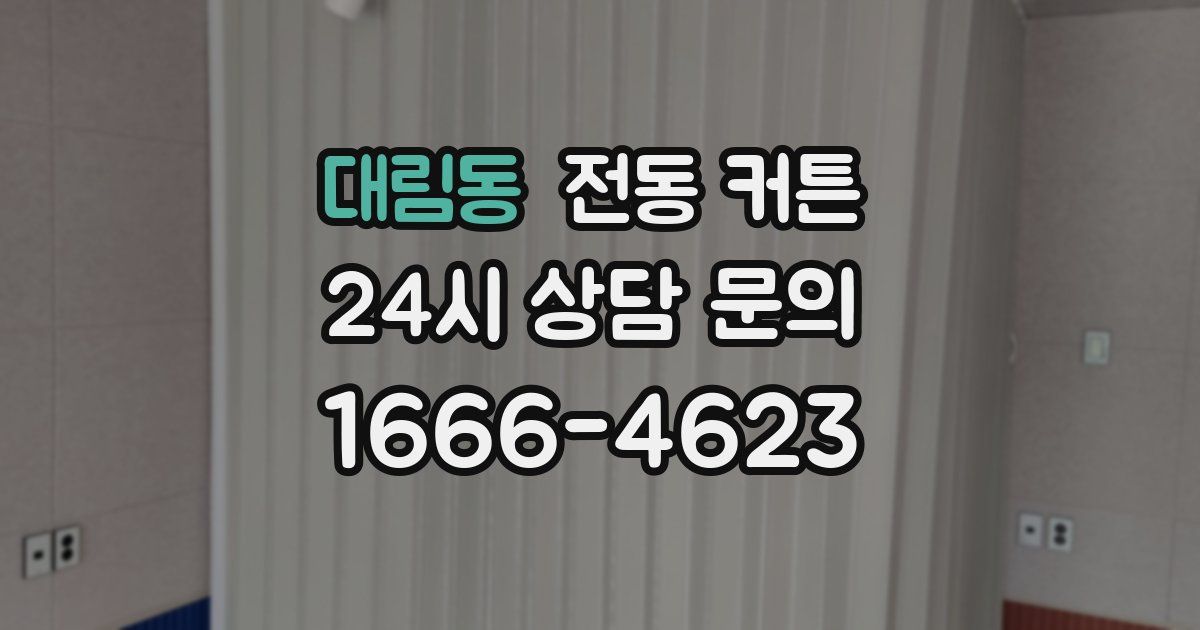 대림동 전동 커튼