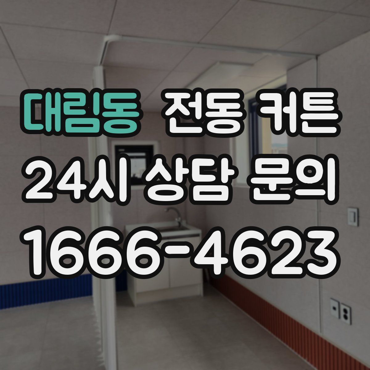 대림동 전동 커튼