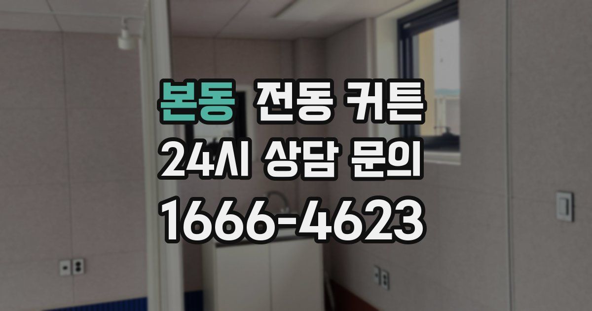 본동 전동 커튼