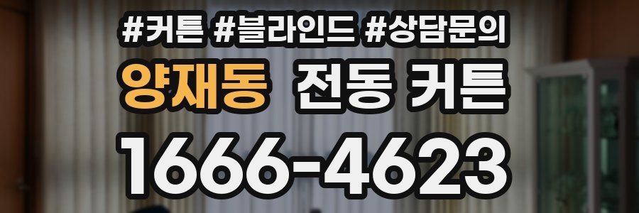 양재동 전동 커튼