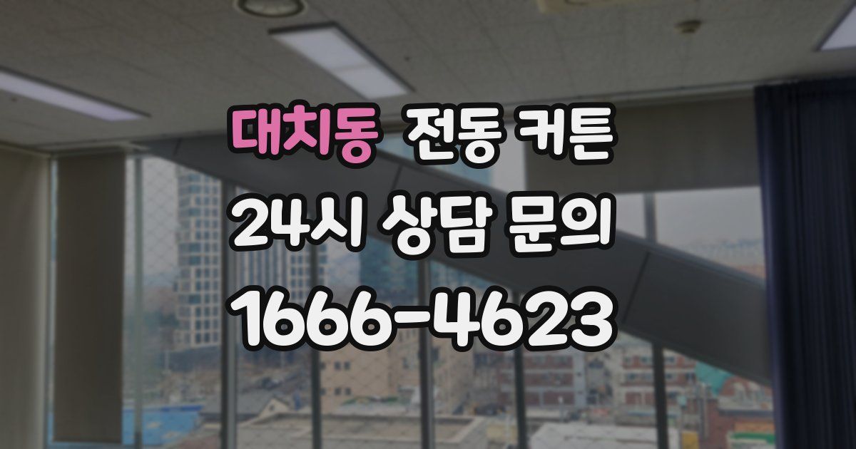 대치동 전동 커튼