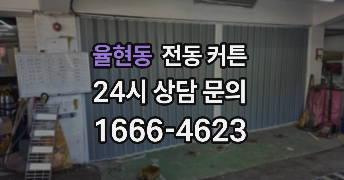 율현동 전동 커튼