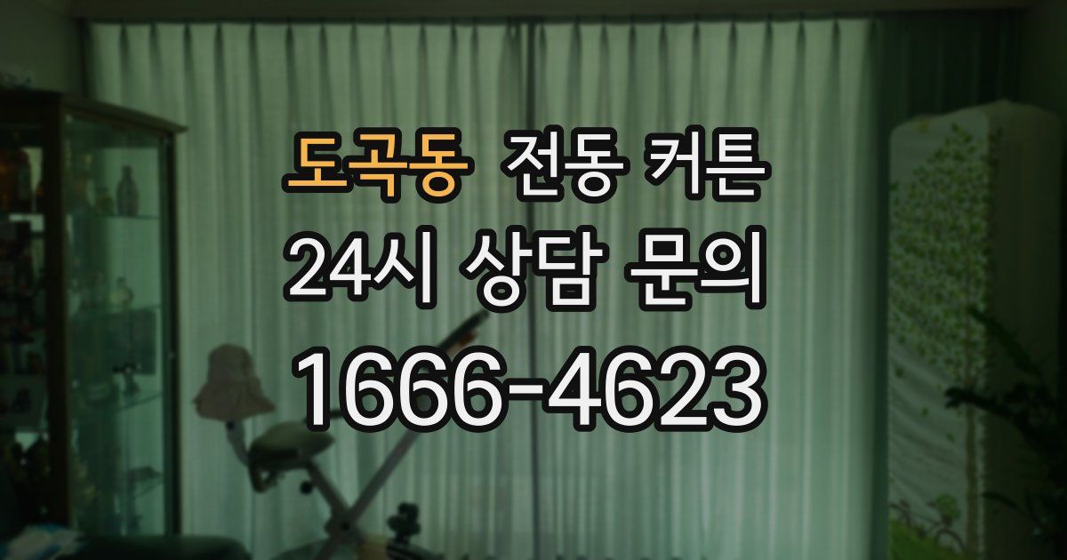 도곡동 전동 커튼