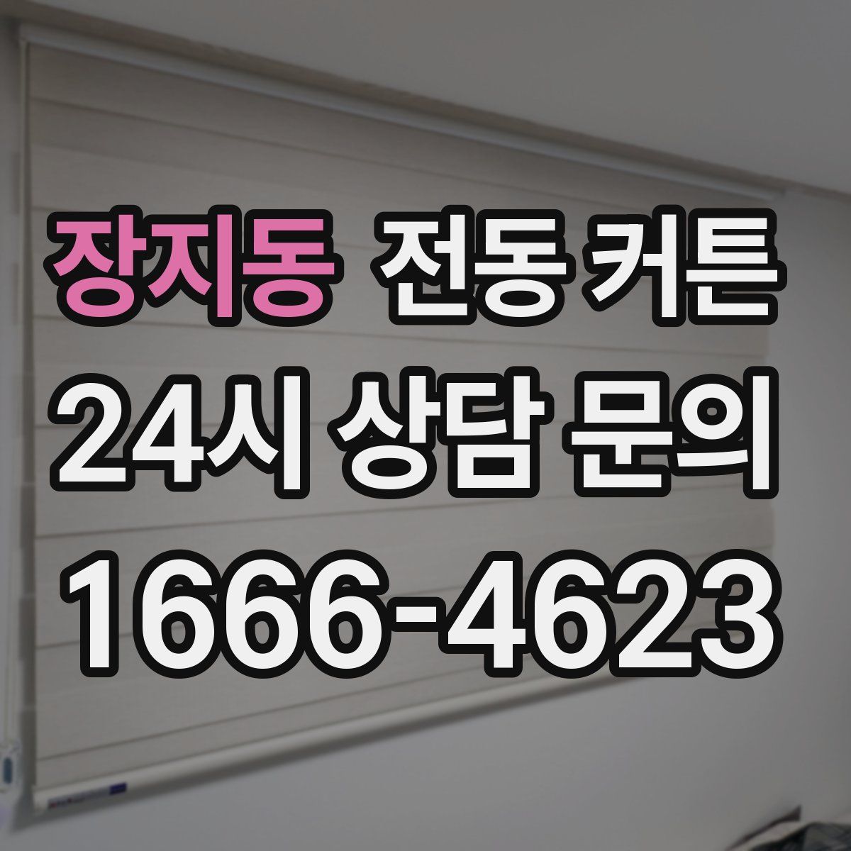 장지동 전동 커튼