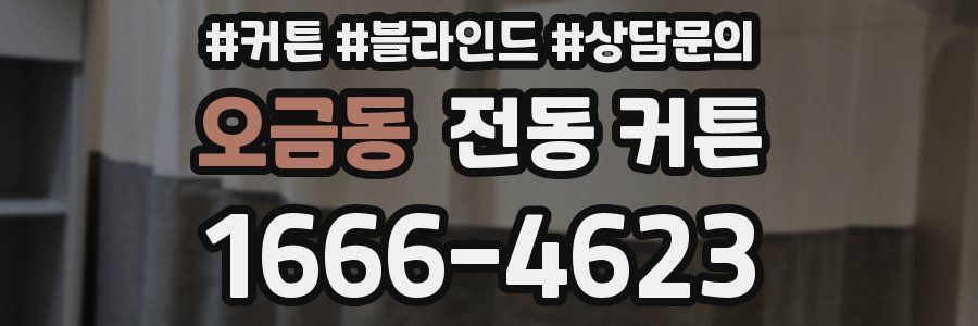 오금동 전동 커튼