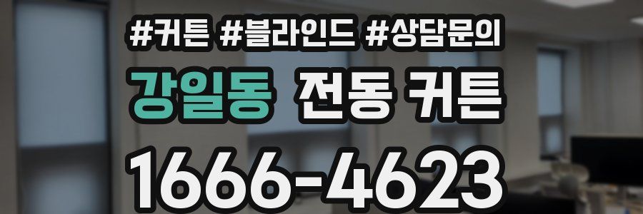 강일동 전동 커튼