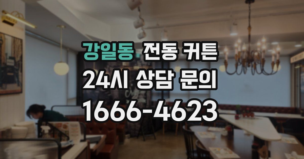 강일동 전동 커튼