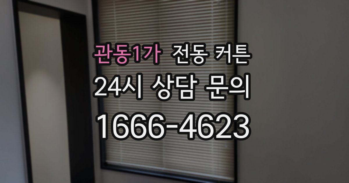 관동1가 전동 커튼