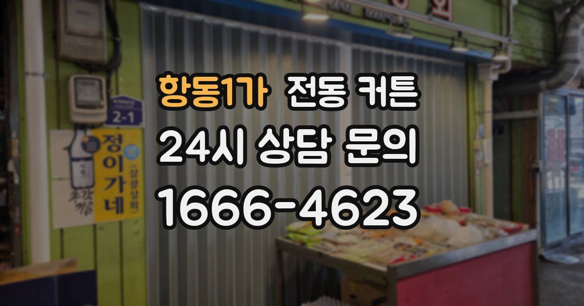 항동1가 전동 커튼