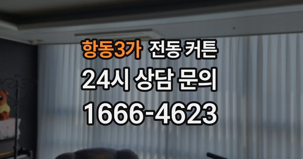 항동3가 전동 커튼