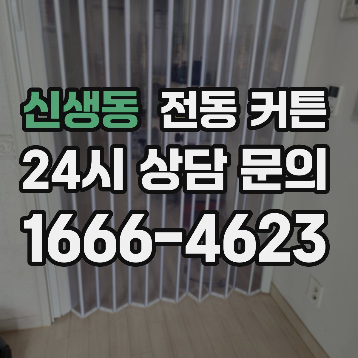 신생동 전동 커튼