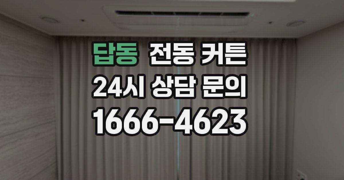 답동 전동 커튼