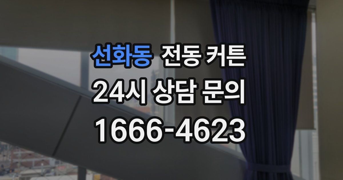선화동 전동 커튼