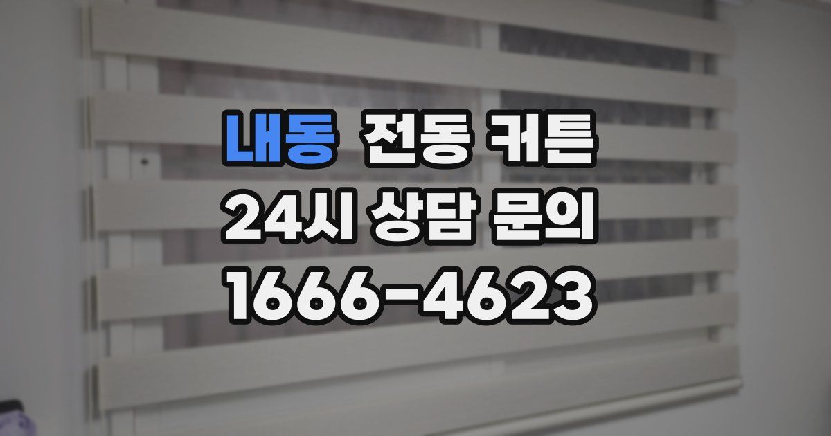 내동 전동 커튼