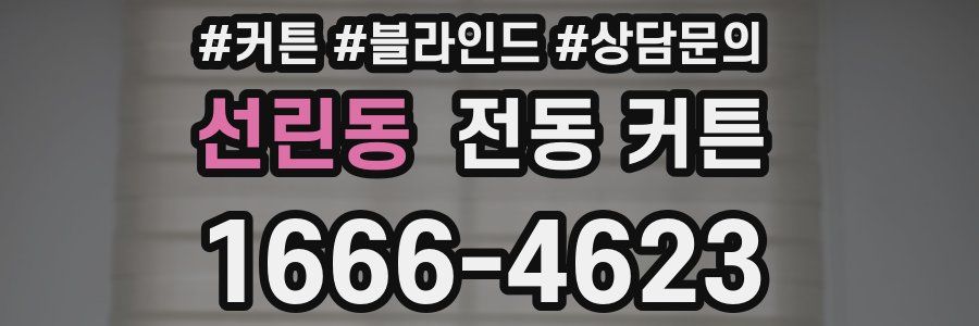 선린동 전동 커튼