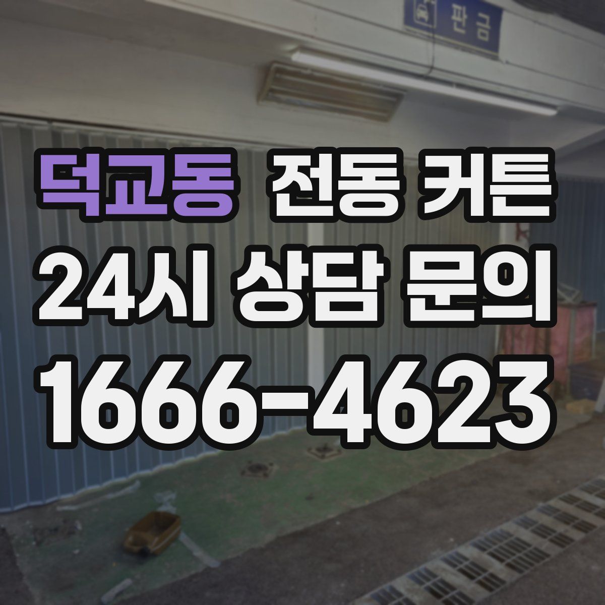 덕교동 전동 커튼