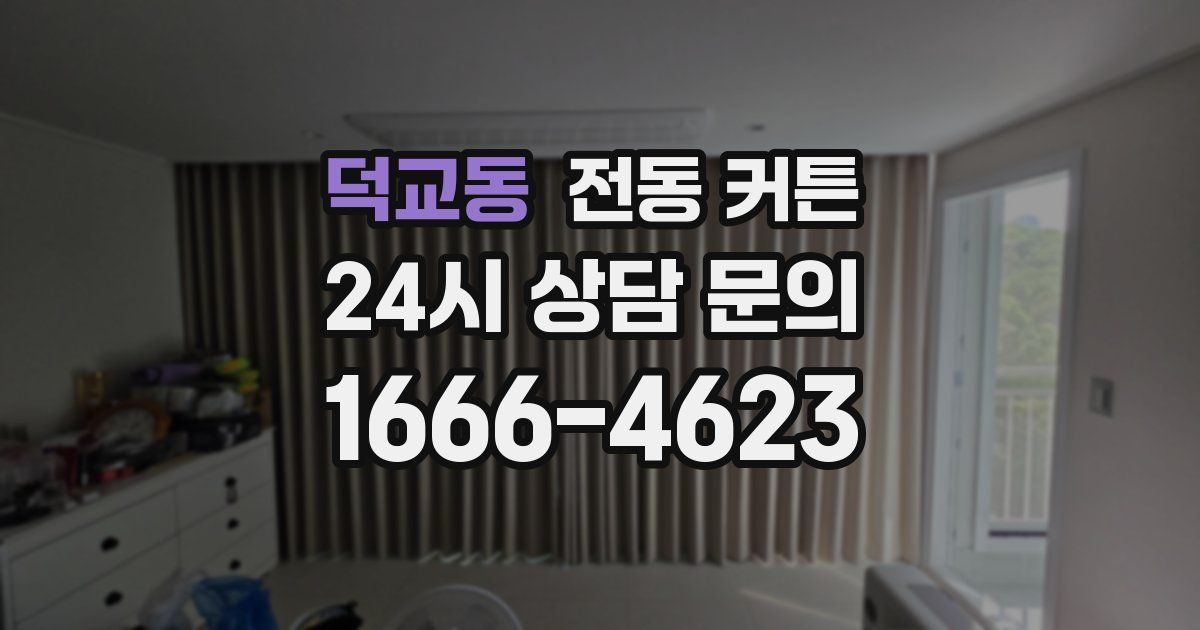 덕교동 전동 커튼