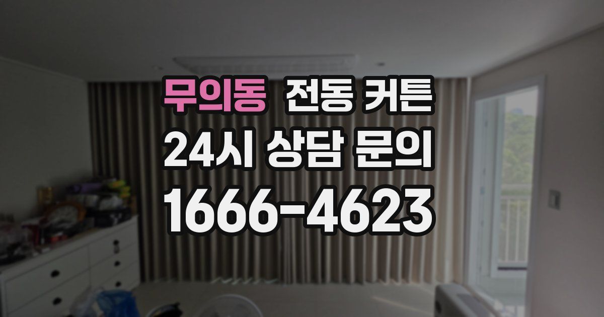 무의동 전동 커튼