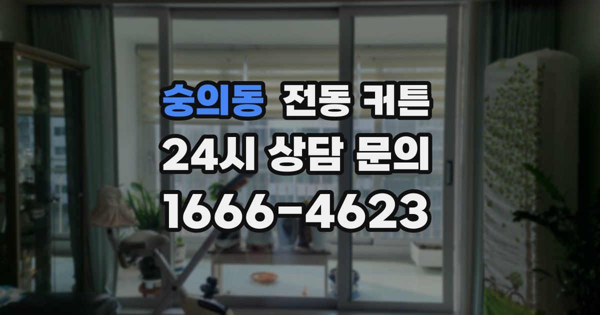 숭의동 전동 커튼