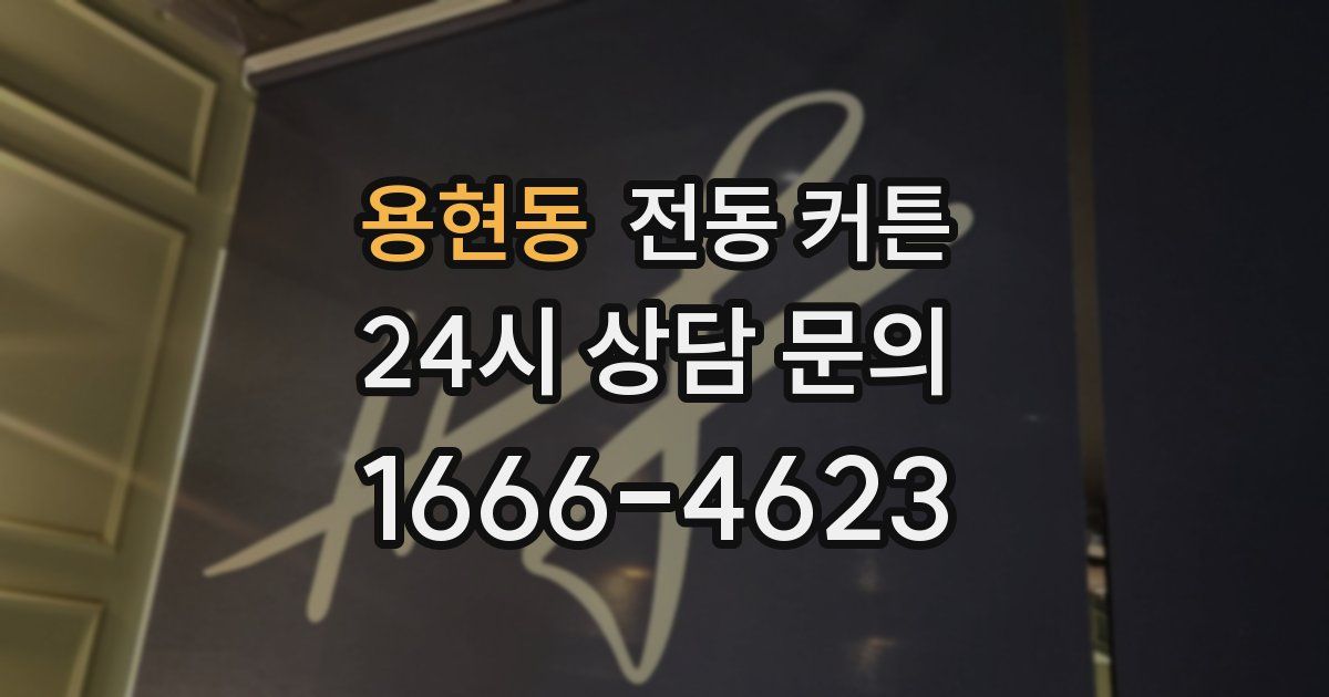 용현동 전동 커튼