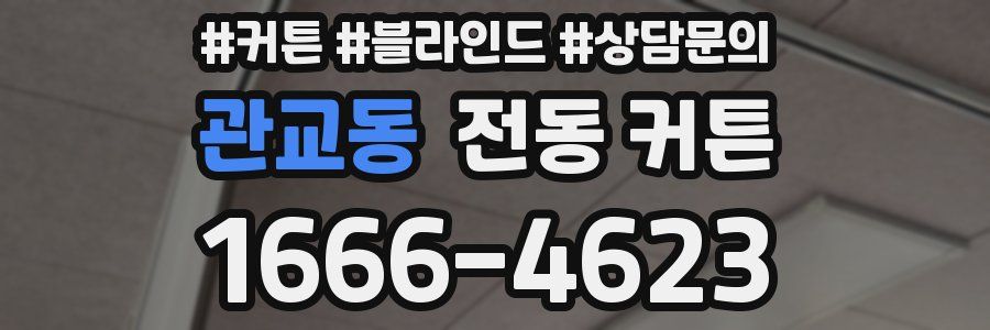 관교동 전동 커튼