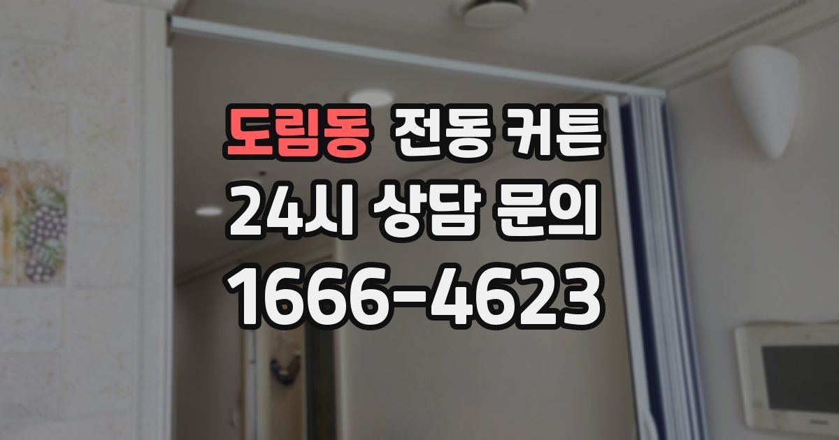 도림동 전동 커튼