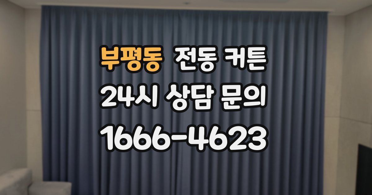 부평동 전동 커튼