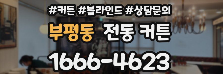 부평동 전동 커튼